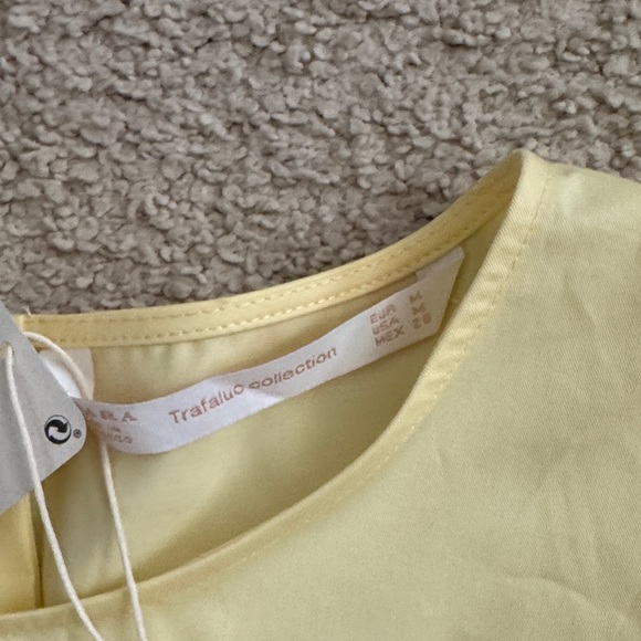 Zara Yellow Ruffled Blouse - Picture 3 of 4